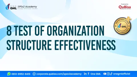 8 Test of Organization Structure Effectiveness: Framework & Tool