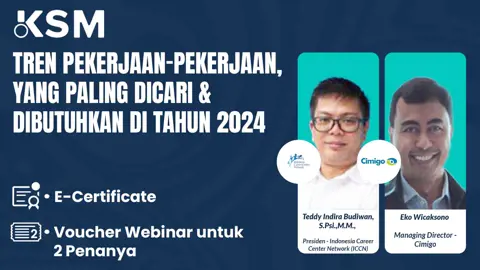 Tren Pekerjaan-Pekerjaan, Yang Paling Dicari & Dibutuhkan Di Tahun 2024